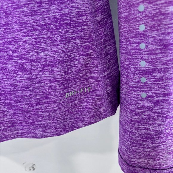 GUC Nike Dri Fit 1/4 Zip Running Element Long Sleeve Shirt Thumbholes - Picture 5 of 8